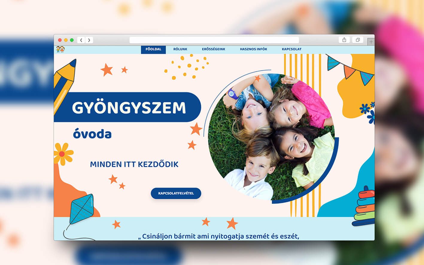 GeszterWeb referenciák Gyöngyszem Óvoda